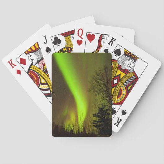 VS, Alaska, Chena Hot Springs. Zicht op Aurora Pokerkaarten (Achterkant)