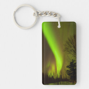 VS, Alaska, Chena Hot Springs. Zicht op Aurora Sleutelhanger