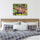 VS, Alaska, Denali National Park, Bull Moose Canvas Afdruk (Insitu (Slaapkamer))