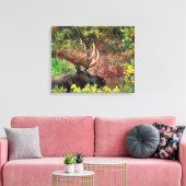 VS, Alaska, Denali National Park, Bull Moose Canvas Afdruk (Insitu (Woonkamer))
