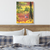 VS, Alaska, Denali National Park. Kariboe Canvas Afdruk (Insitu (Slaapkamer))