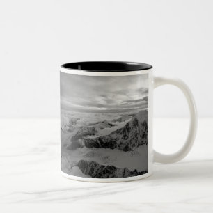 VS, Alaska, Denali National Park, Luchtfoto 2 Tweekleurige Koffiemok
