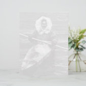  VS Alaska eskimo en zijn kajak (Staand voorkant)