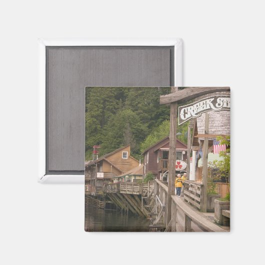 VS, Alaska, Ketchikan, Creek Street, centrum Magneet (Voorkant / Achterkant)