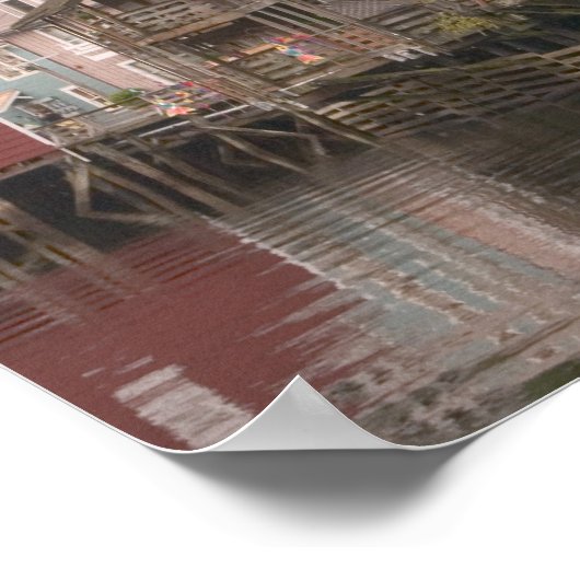 VS, Alaska, Ketchikan, Creek Street, centrum Poster (Hoek)