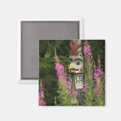 VS, Alaska, Ketchikan, Totem Bight State Magneet (Voorkant / Achterkant)