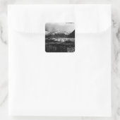 -VS Alaska Matanuska glacier 1970 Vierkante Sticker (Tas)