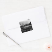 -VS Alaska Matanuska glacier 1970 Vierkante Sticker (Envelop)