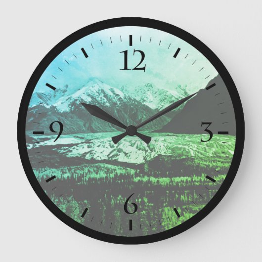  VS Alaska Matanuska glacier Watch Grote Klok (Voorkant)