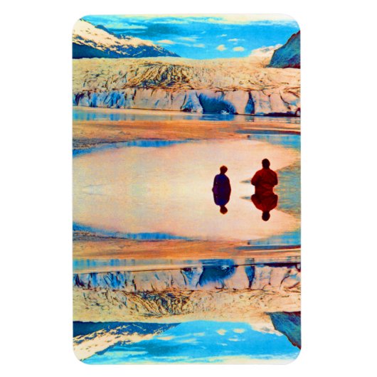 VS Alaska Mendenhall glacier Juneau Magneet (Verticaal)