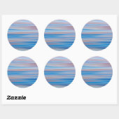 VS, Alaska. Water Abstract bij zonsondergang Ronde Sticker (Vel)