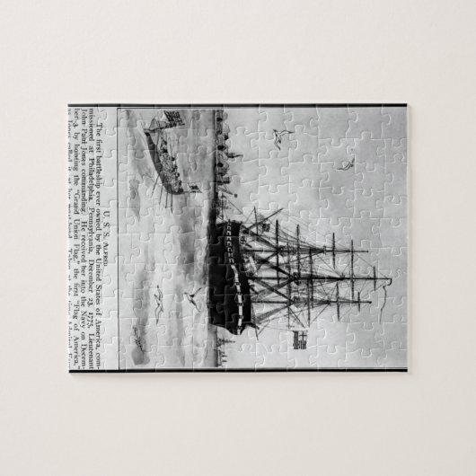 VS Alfred. Het eerste slagschip ever_War Afbeeldin Legpuzzel (Horizontaal)