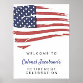 VS American Flag Army Welcome Poster (Voorkant)