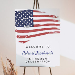 VS American Flag Army Welcome Poster