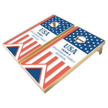 VS American Flag Custom Family Name Team Reunion