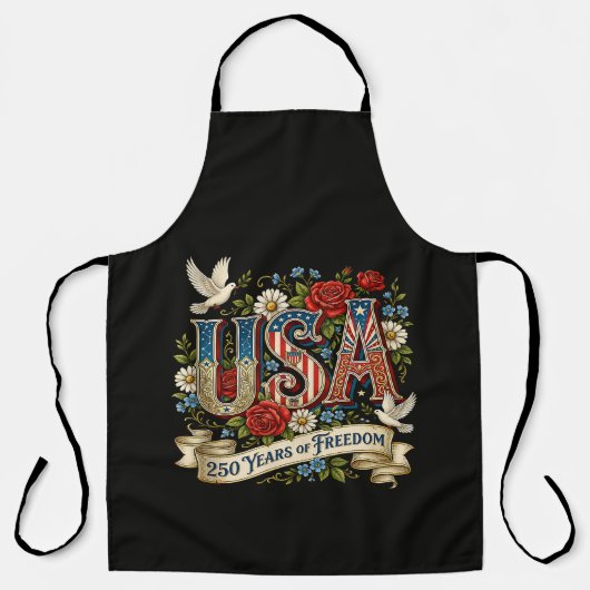 VS Amerika 1776-2026 250 Jaar Vrijheid Schort (Voorkant)