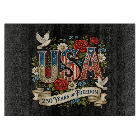 VS Amerika 1776-2026 250 Jaar Vrijheid Snijplank (Voorkant)