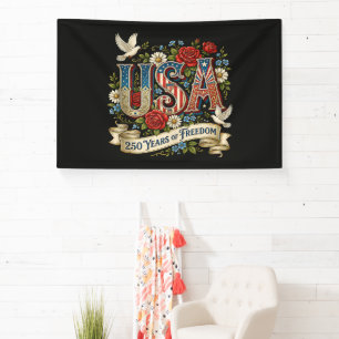 VS Amerika 1776-2026 250 Jaar Vrijheid Spandoek