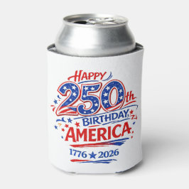VS Amerika 250e Verjaardag Patriottisch Blikjeskoeler