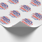VS Amerika 250e Verjaardag Patriottisch Cadeaupapier (Hoek)