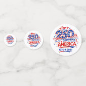 VS Amerika 250e Verjaardag Patriottisch Confetti (Achterkanten)