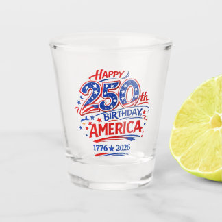 VS Amerika 250e Verjaardag Patriottisch Shot Glas