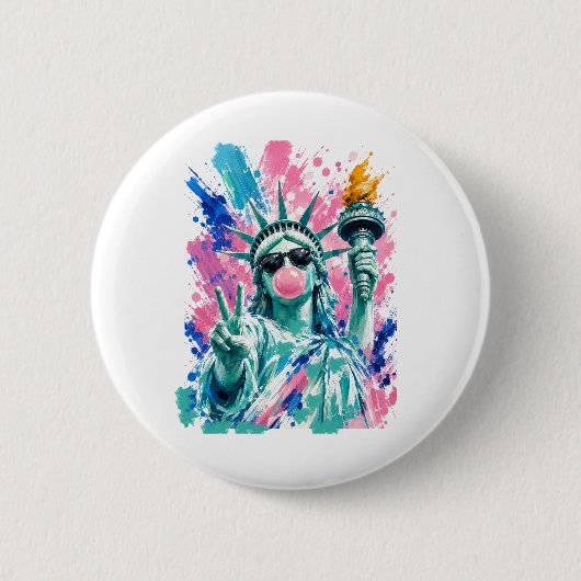 VS Amerika 250e verjaardag vrijheid Ronde Button 5,7 Cm (Voorkant)
