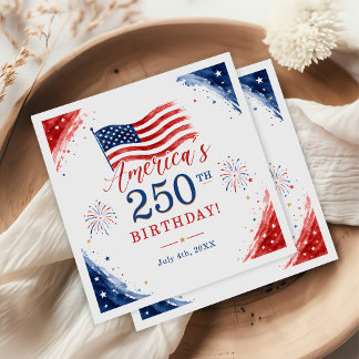 VS Amerika 250e verjaardagsfeestje 4 juli Servet