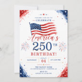 VS Amerika 250ste verjaardagsfeest 4 juli Kaart (Voorkant)