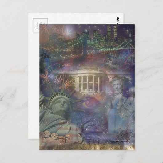 VS - Amerika het mooie! Briefkaart (Voorkant / Achterkant)