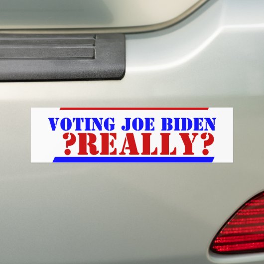 VS AMERIKA STEMMEN Joe Biden ?Echt gek? Bumpersticker (Op auto)