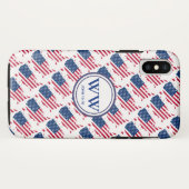 VS Amerika Vlag Monogram Overvloedig Leven Christe Case-Mate iPhone Case (Achterkant (horizontaal))