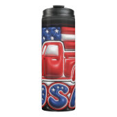VS Amerika vrachtwagen 3d Opgeblazen Effect Tumble Thermosbeker (Voorkant)