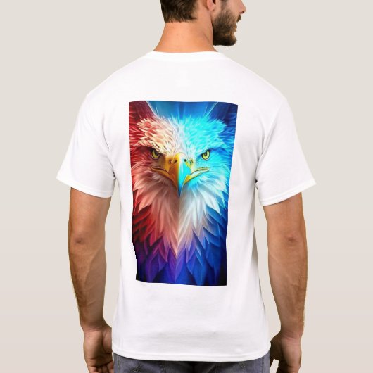 VS Amerikaans Bald Eagle T-shirt (Achterkant)