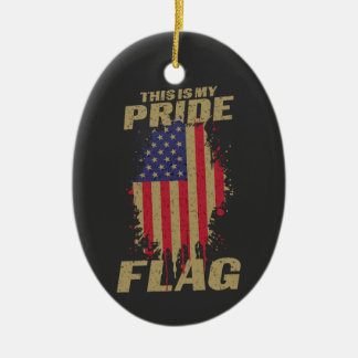 VS Amerikaanse 4 juli Patriottische Pride Vlag Keramisch Ornament