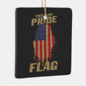 VS Amerikaanse 4 juli Patriottische Pride Vlag Keramisch Ornament (Rechts)