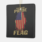VS Amerikaanse 4 juli Patriottische Pride Vlag Keramisch Ornament (Links)