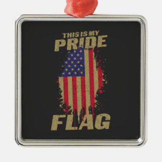 VS Amerikaanse 4 juli Patriottische Pride Vlag Metalen Ornament