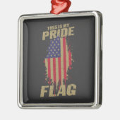 VS Amerikaanse 4 juli Patriottische Pride Vlag Metalen Ornament (Links)
