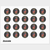 VS Amerikaanse 4 juli Patriottische Pride Vlag Ronde Sticker (Vel)