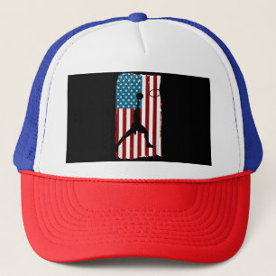 VS Amerikaanse Vlag Basketbal Patriottische Atleet Trucker Pet