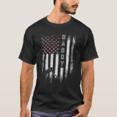 VS Amerikaanse vlag Curling Dad Curler Sil T-shirt (Voorkant)