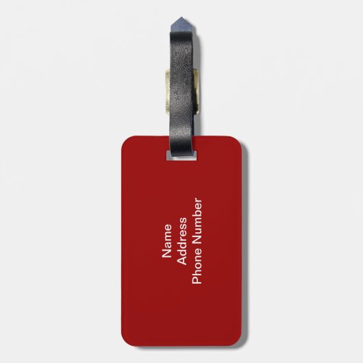 VS - Amerikaanse vlag en sterren in Bagagelabel ro (Achterkant verticaal)