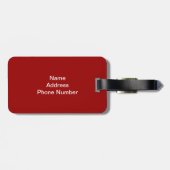 VS - Amerikaanse vlag en sterren in Bagagelabel ro (Achterkant horizontaal)