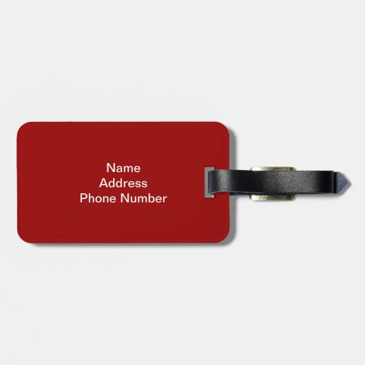 VS - Amerikaanse vlag en sterren in Bagagelabel ro (Achterkant horizontaal)