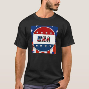 VS - Amerikaanse vlag en sterren in cirkel #2 T-sh T-shirt
