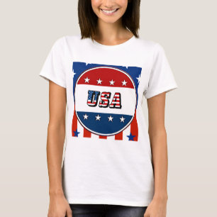 VS - Amerikaanse vlag en sterren in cirkel #2 T-sh T-shirt