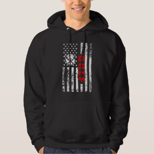 VS Amerikaanse Vlag Eten Koken Patriottisch ob als Hoodie