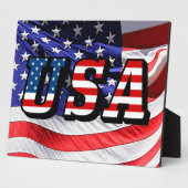 VS - Amerikaanse vlag Fotoplaat (Zijkant)