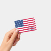 VS / Amerikaanse vlag | Gepersonaliseerd Badge (Handheld)